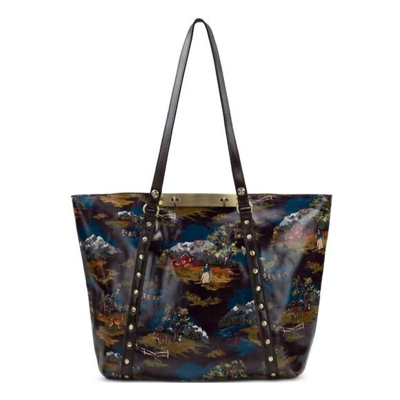 PATRICIA NASH Benvenuto leather extra large tote + Dust bag CHOCOLATE MULTI - Picture 1 of 13